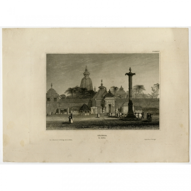 Antique Print of Orissa by Meyer (1840)