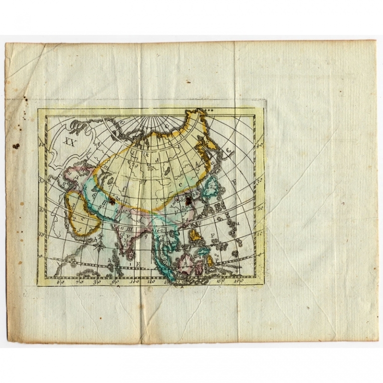 Antique Map of Asia by Schneider (1785)
