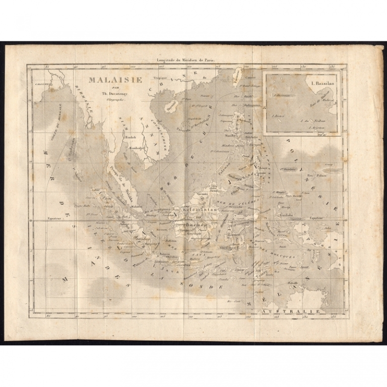 Antique Map of Indonesia by Didot (1836)