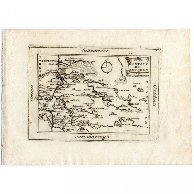 Pl.61 Contado di Zutphsn - Coronelli (1706)