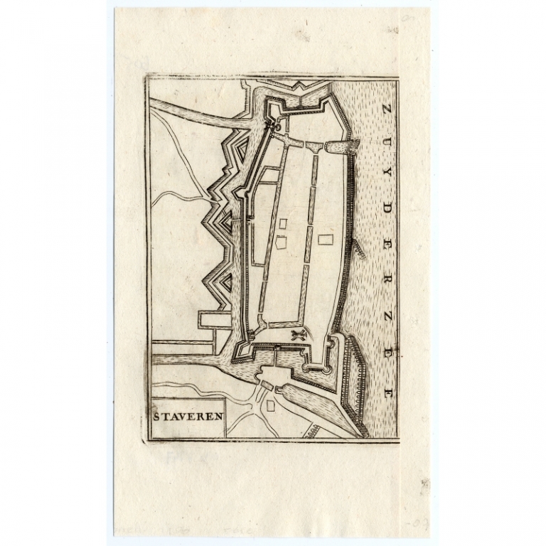 Antique Map of Stavoren by Coronelli (1706)