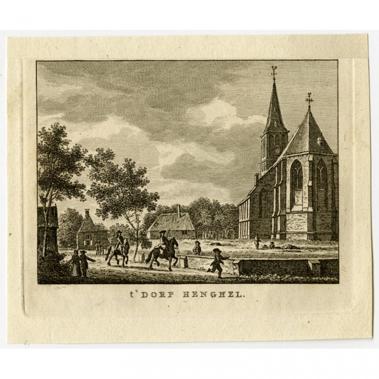 Antique Print of Hengelo by Bendorp (1792)
