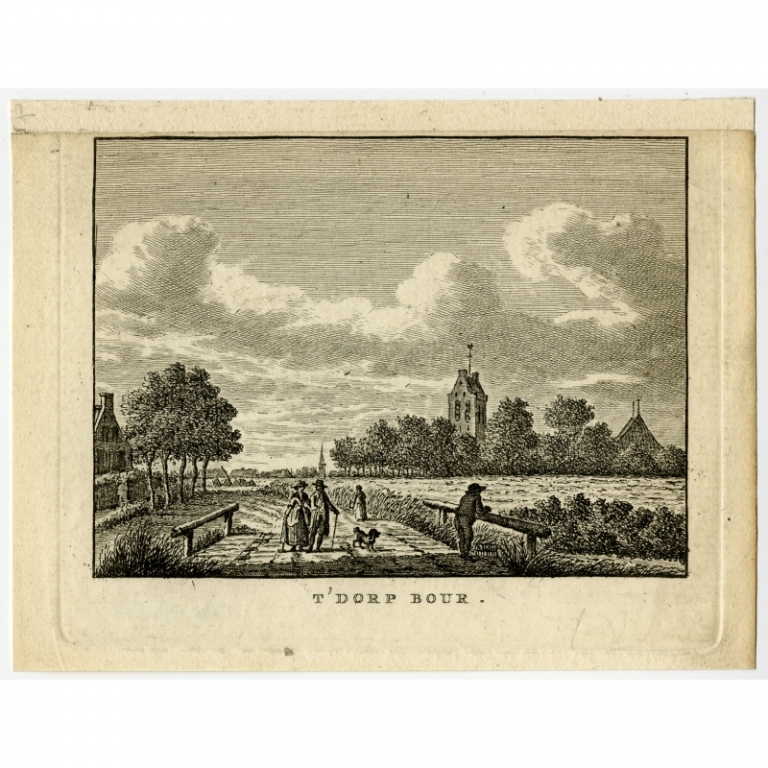 Antique Print of Boer by Bendorp (1792)