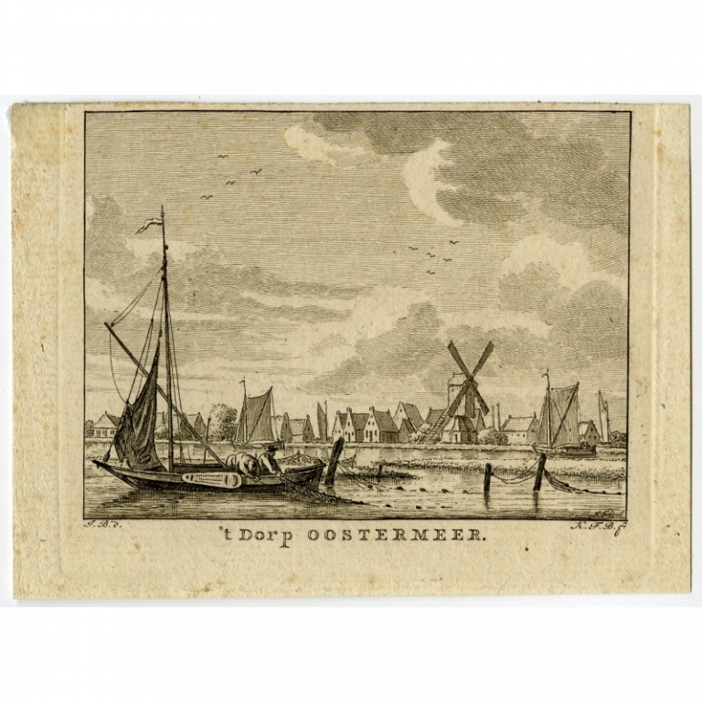 Antique Print of Oostermeer by Bendorp (1792)