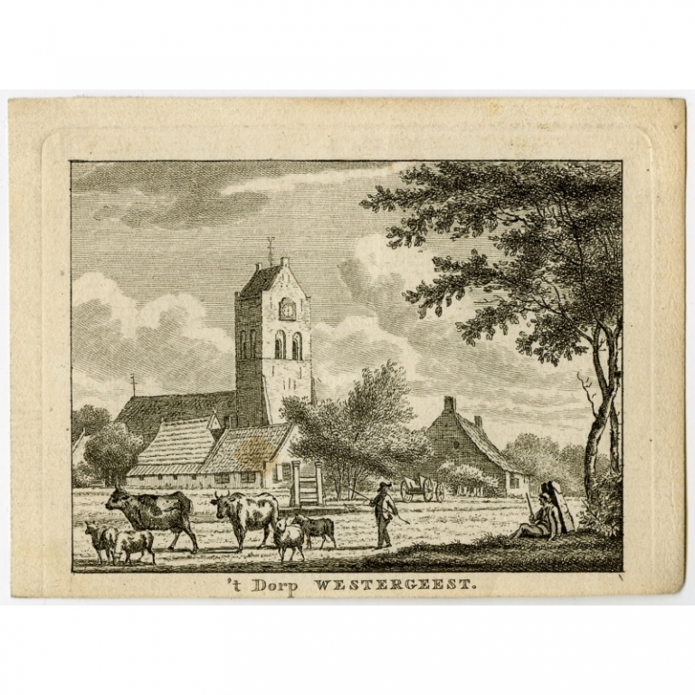 Antique Print of Westergeest by Bendorp (1792)