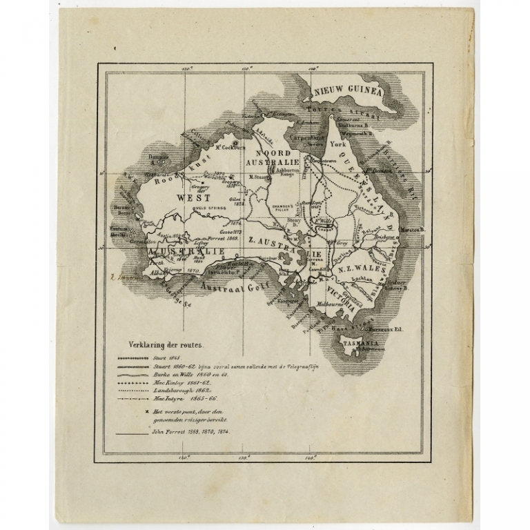Antique Map of Australia (c.1900)