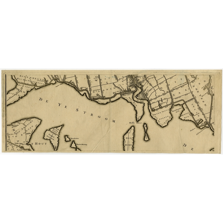 Untitled Map of the area around Zaandam - Stoopendaal (c.1750)