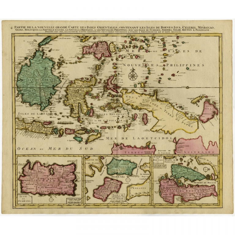 Antique Map of Southeast Asia by Elwe (1792)
