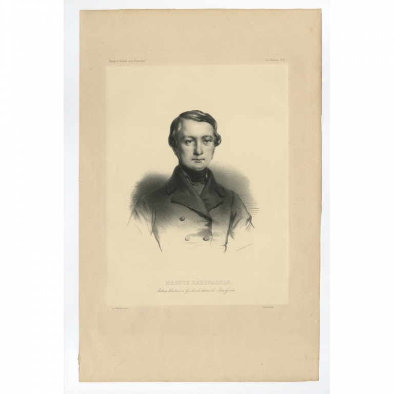 Pl.3 Antique Portrait of Magnus Hakonarson by Gaimard (1842)