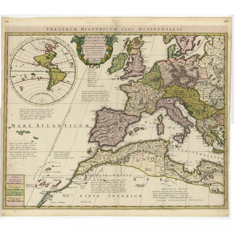 Antique Map of Europe by De l'Isle (c.1745)