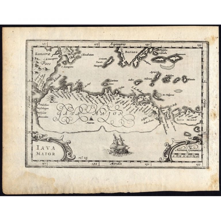 Pl.15 Antique Map of Java by Houtman (1646)