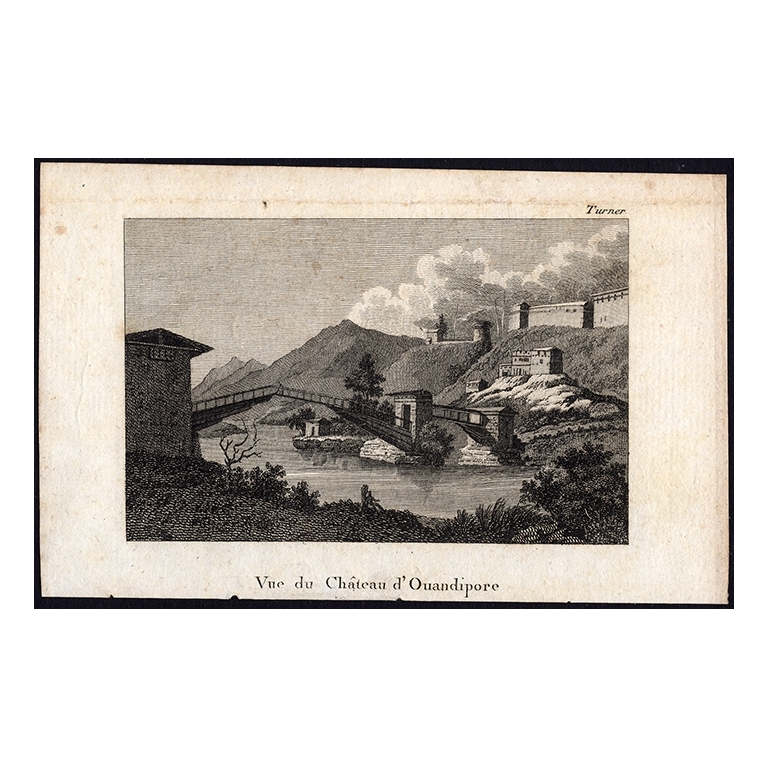 Antique Print of the of the Castle of Wandipore by Prévost (1802)
