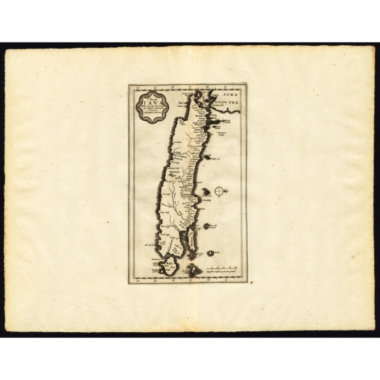 Antique Map of the Island of Java by Van der Aa (1725)