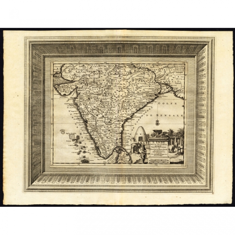 Antique Map of India by Van der Aa (c.1725)