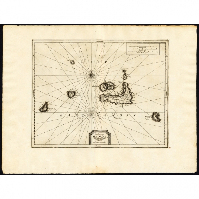Antique Map of the Banda Islands by Van der Aa (1725)