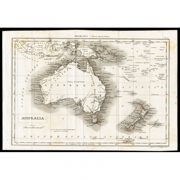 Antique Map of Australia (1866)