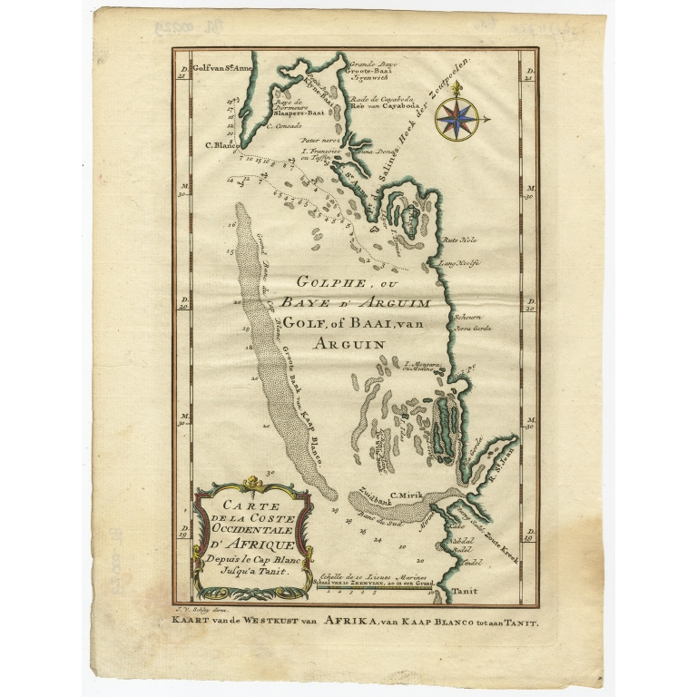 Carte de la Coste Occidentale d'Afrique - Van Schley (1747)