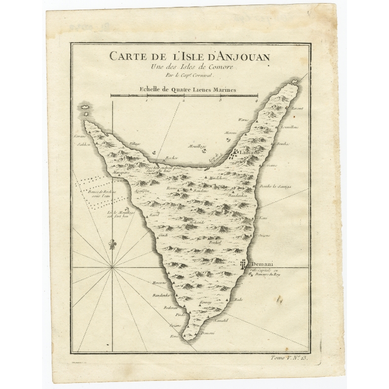 Carte de L’Isle D’Anjouan - Bellin (1764)