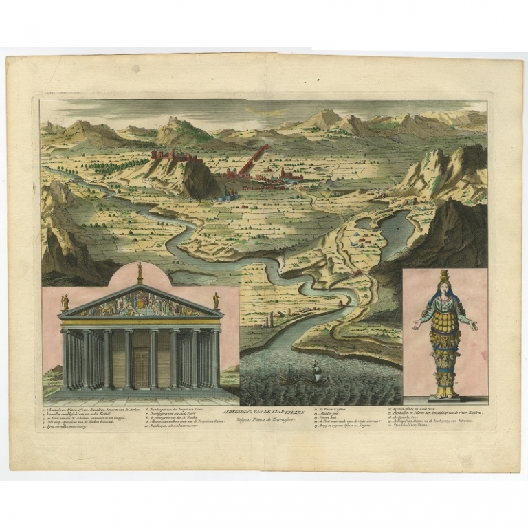 Afbeelding van de Stad Efezen - Calmet (1725)