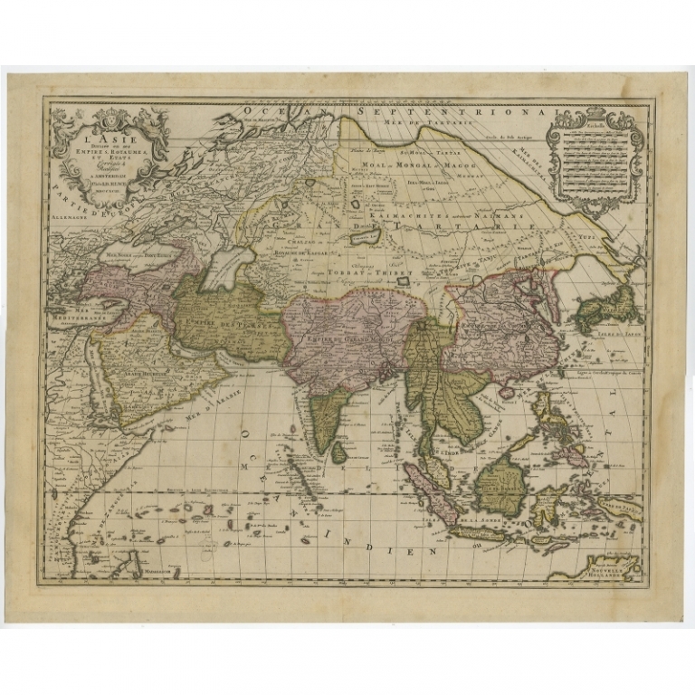 Antique Map of Asia by Elwe (c.1792)