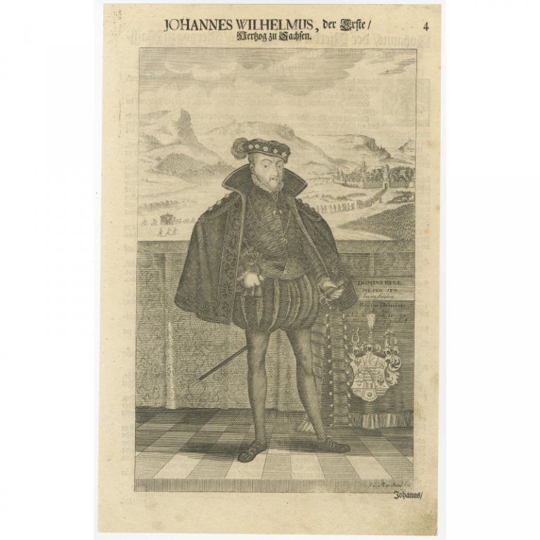 Antique Portrait of Johann Wilhelm by Marchant (1708)