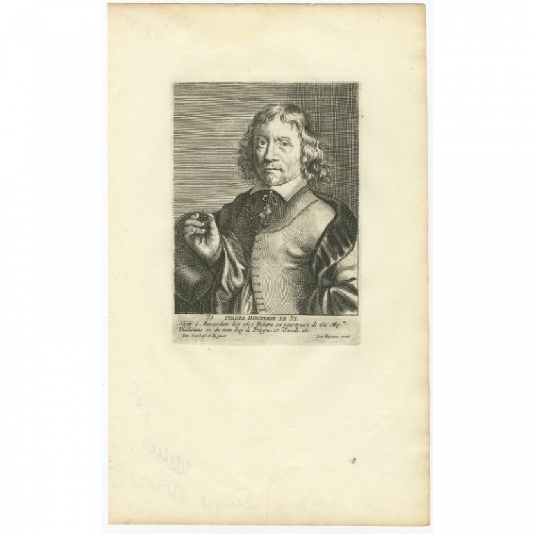Antique Portrait of Pierre Danckerse de Ry by Meyssens (1694)
