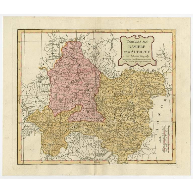 Antique Map of Bavaria by Delamarche (1806)