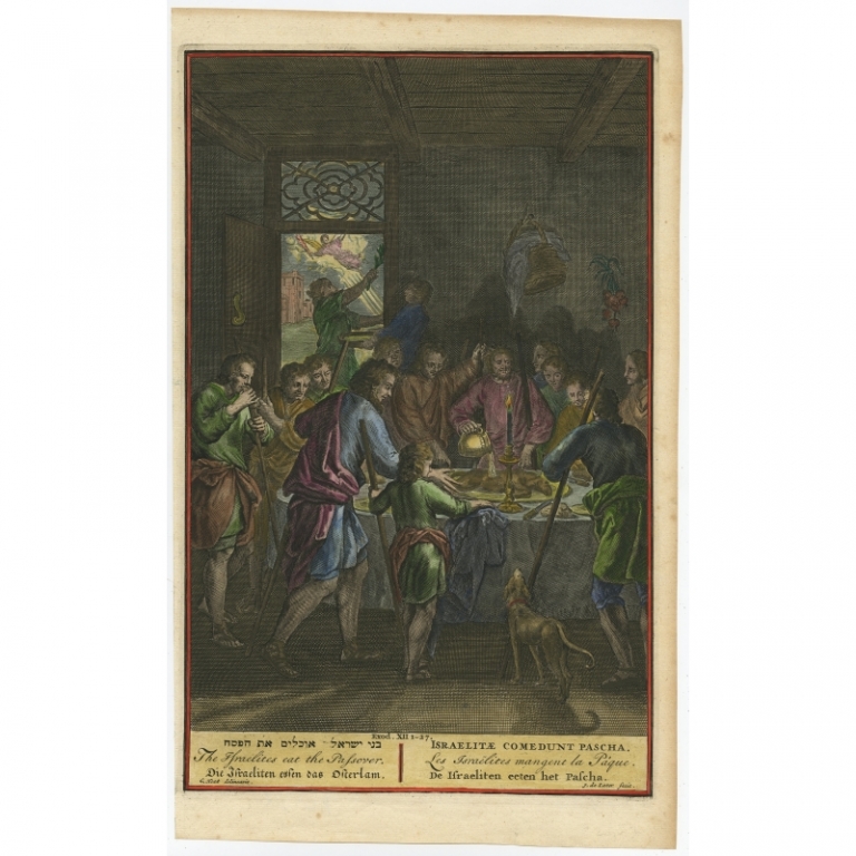 The Israelites eat the Passover (..) De Later (c.1725)