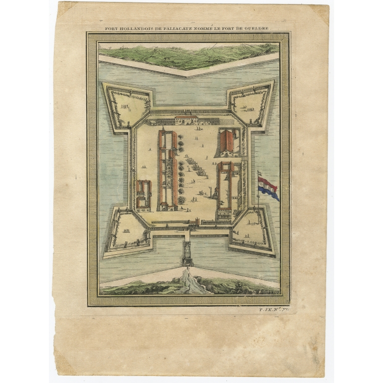 Fort Hollandois de Paliacate nommé le Fort de Gueldre - Bellin (1751)