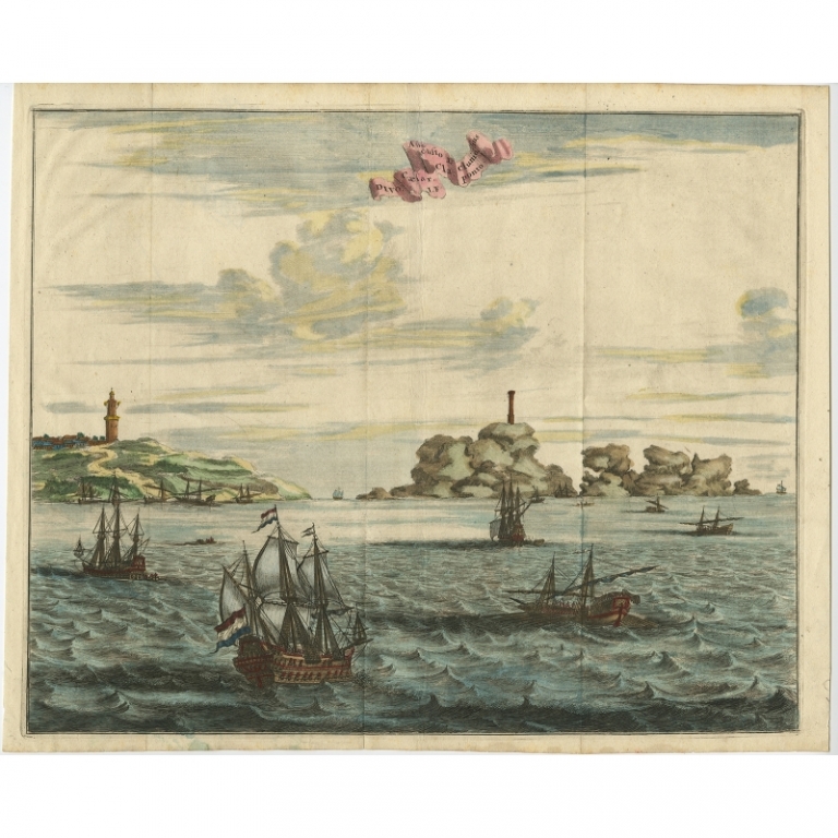 Antique Print of the Dardanelles by Dapper (1677)