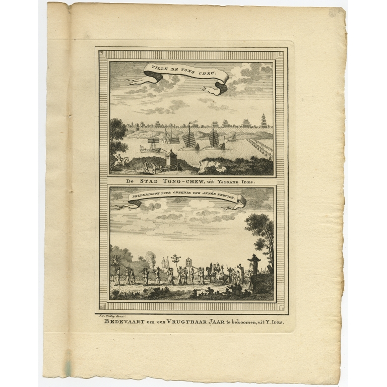 De Stad Tong-Chew & Bedevaart om een Vrugtbaar Jaar II - Van Schley (1749)