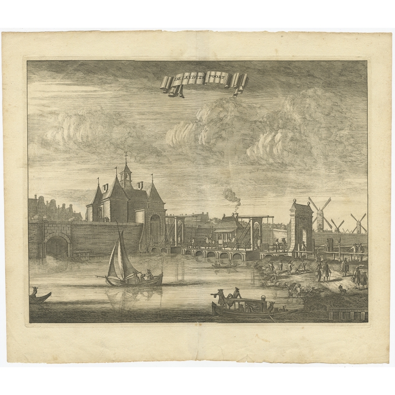 De Leydtze Poort - Commelin (1726)