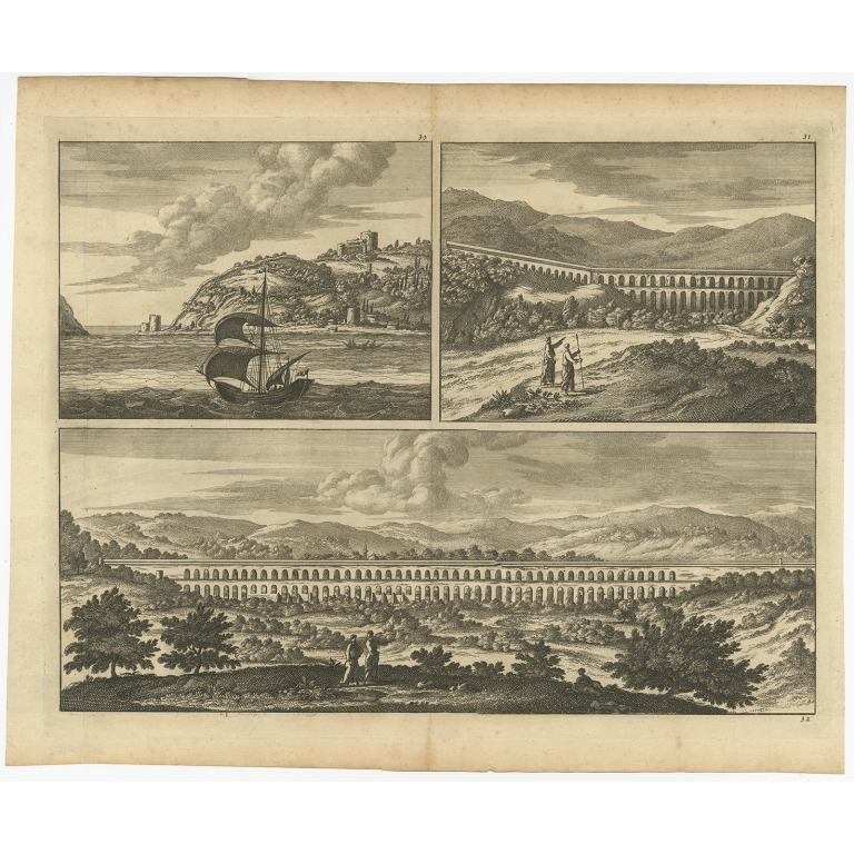 Untitled print with a view of the Bosphorus and the Black Sea - Anonymous (c.1700)