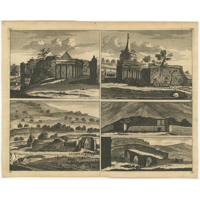 Untitled Print of a Jewish Graveyard - Anonymous (c.1700)