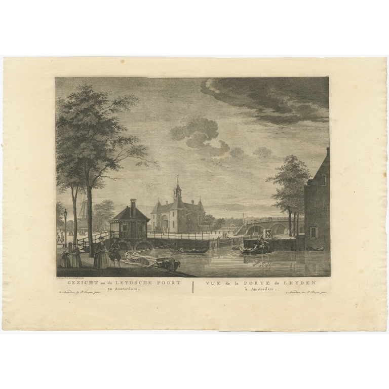 Gezicht na de Leydsche Poort, te Amsterdam - Fouquet (1783)