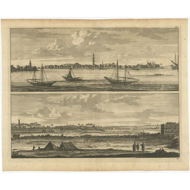 Untitled Print of the Nile (Egypt) - Anonymous (c.1700)