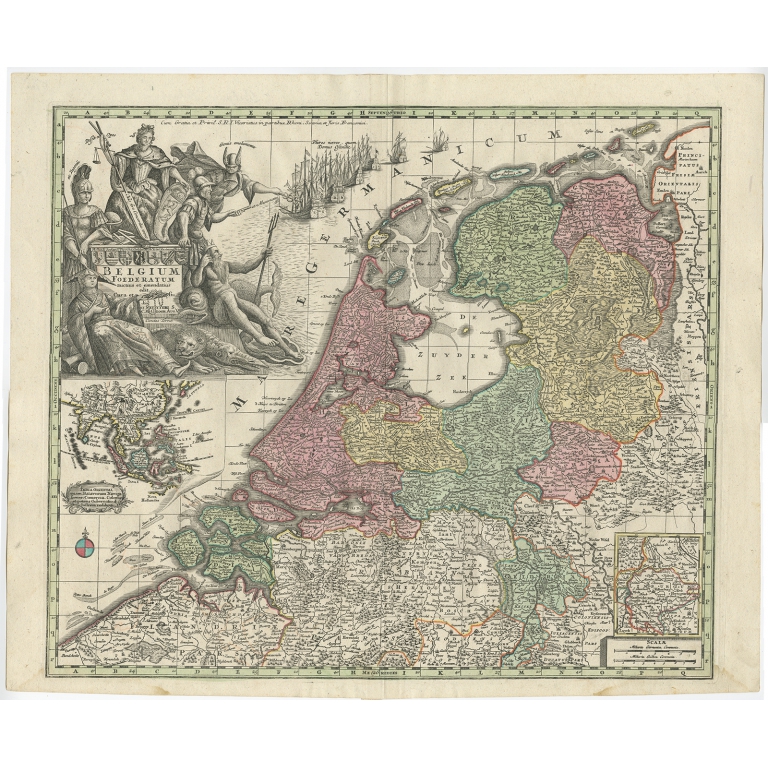 Belgium Foederatum (..) - Seutter (1727)