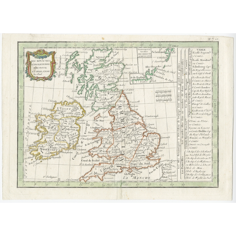 Les Royaumes d'Angleterre d'Ecosse et d'Irlande - Lattré (1789)