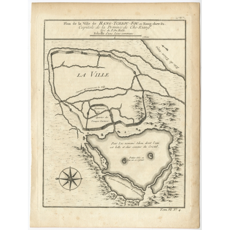 Plan de la Ville de Hang-Tcheou-Fou (..) - Bellin (c.1750)