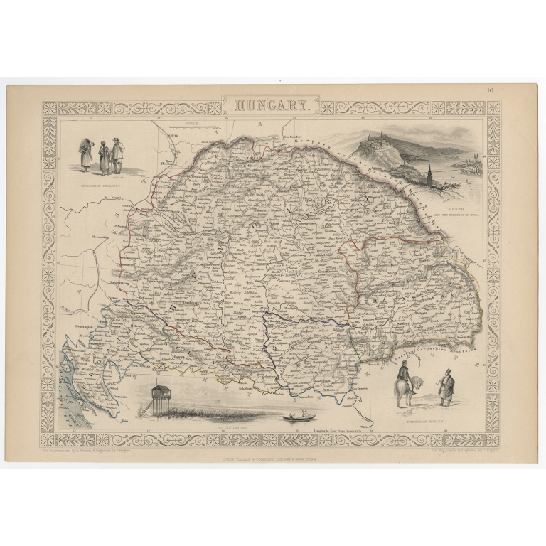 Hungary - Tallis (c.1851)