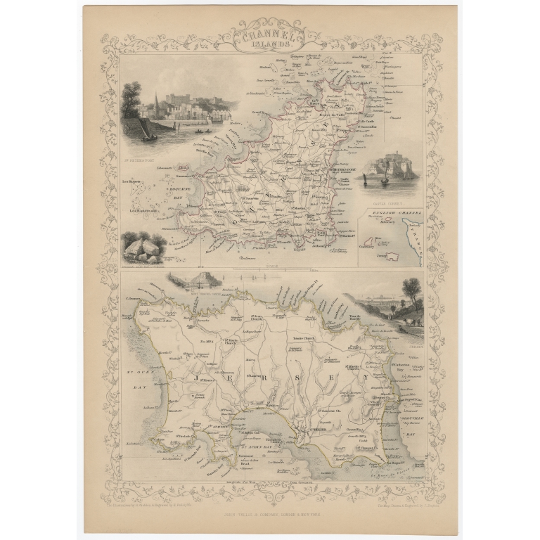 Channel Islands - Tallis (c.1851)