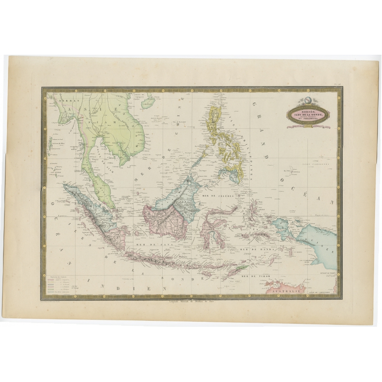 Borneo, Iles de la Sonde, Celebes, Moluques et Phillippines - Garnier (1860)