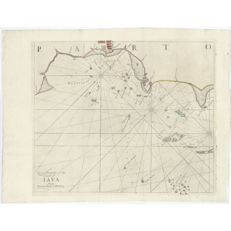 A large draught of the Coast of Iava - Mount & Page (1734)