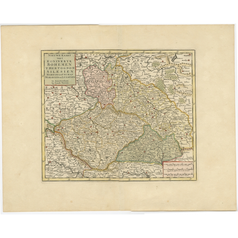 Nieuwe Kaart van t Konkinkryk Bohemen (..) - Tirion (1730)