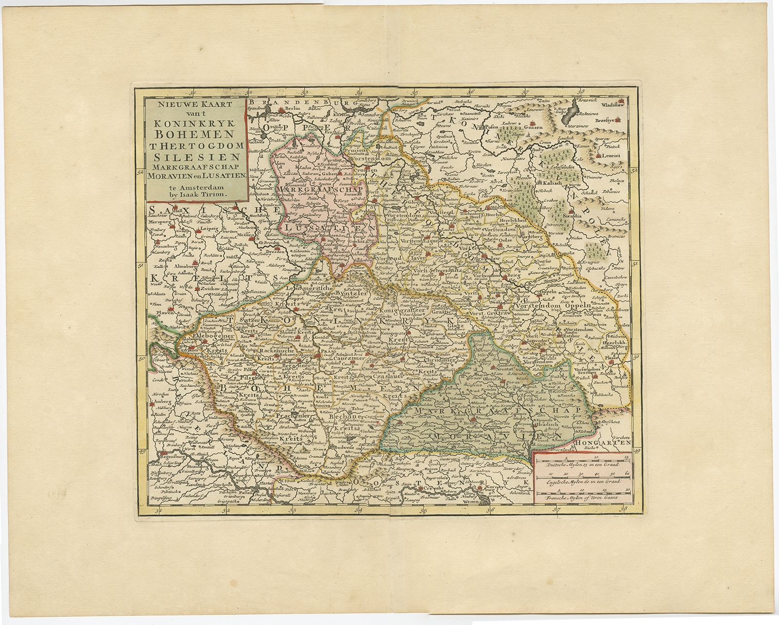 Old Map Of Bohemia