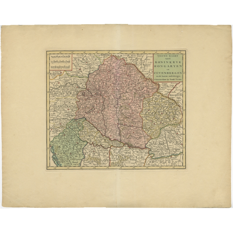 Nieuwe Kaart van t Koninkryk Hongaryen en Zevenbergen (..) - Tirion (1730)