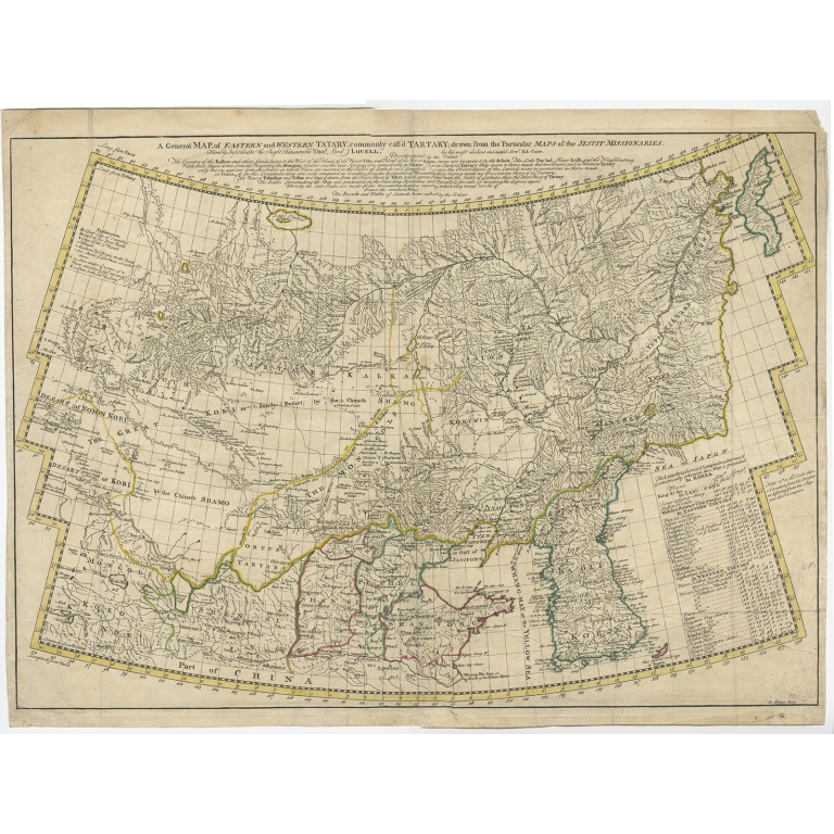 A general Map of Eastern and Western Tatary (..) - Bowen (c.1741)