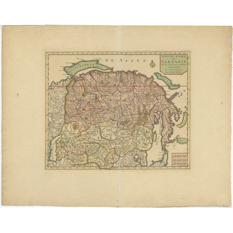 Nieuwe Kaart van Tartarie (..) - Tirion (c.1732)