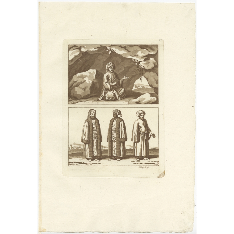 Untitled Print Arabian Imam - Ferrario (1827)