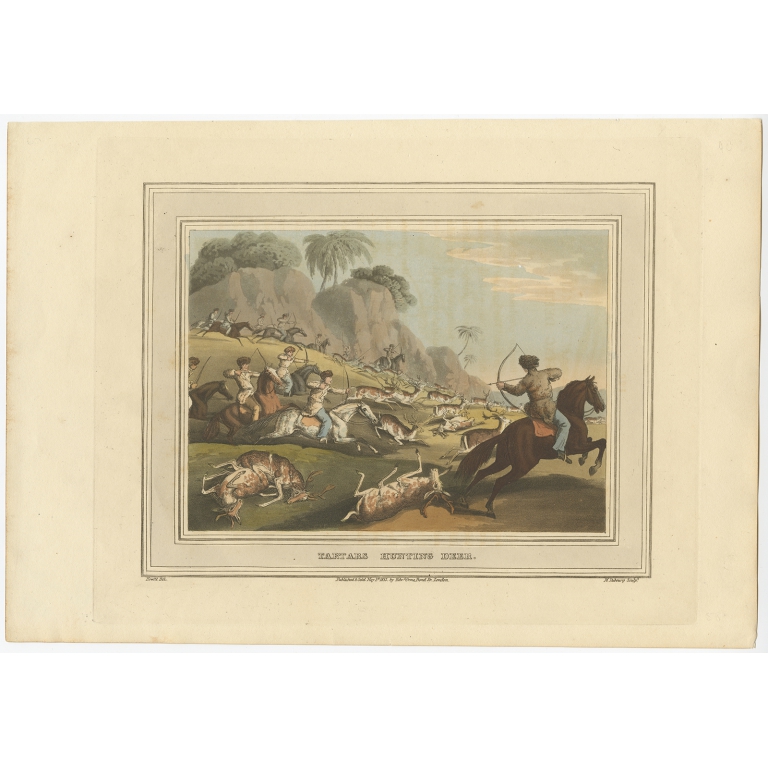 Tartars hunting deer - Dubourg (1813)